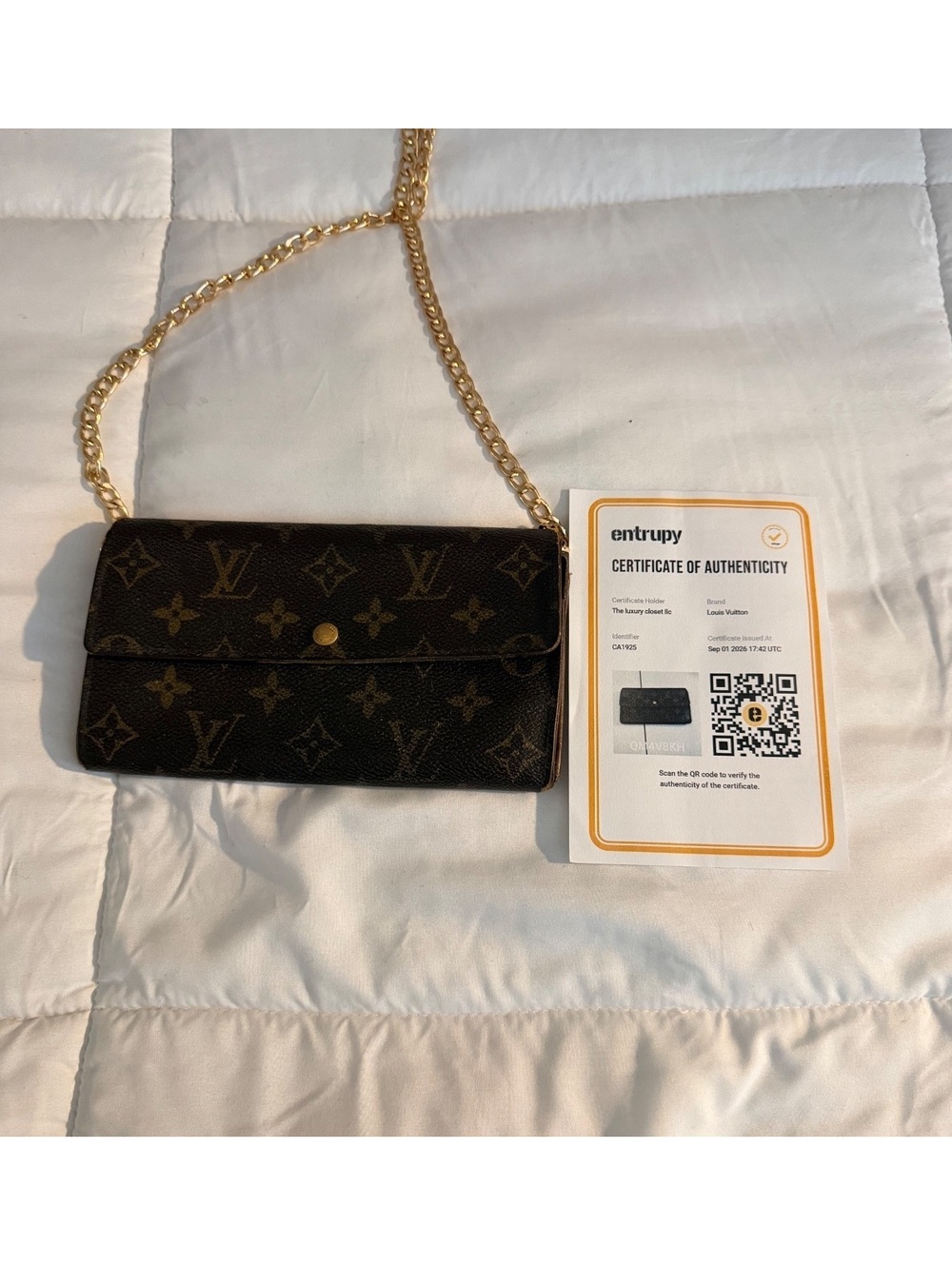 Louis Vuitton Monogram Chain Wallet